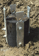 Cast steel uplift anchors